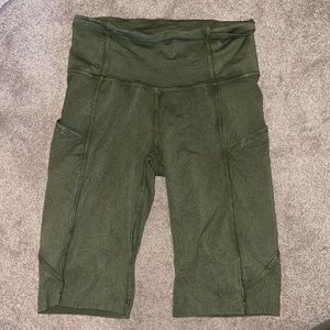 Lululemon Icedye Green Fast and Free 10” Short